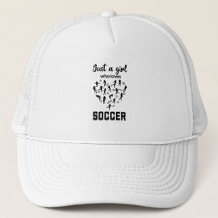 Silhouette girls playing Soccer  Trucker Hat
