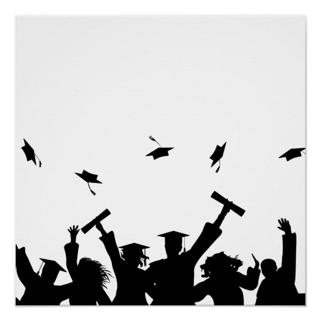 Silhouette Graduation Celebration Poster (Front)