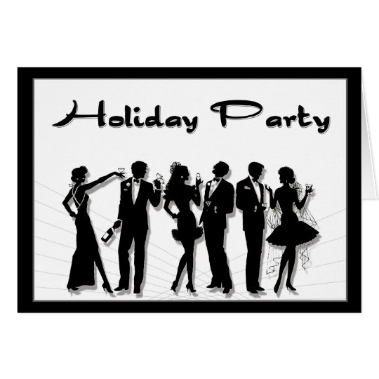 Silhouette Holiday Party Invitation