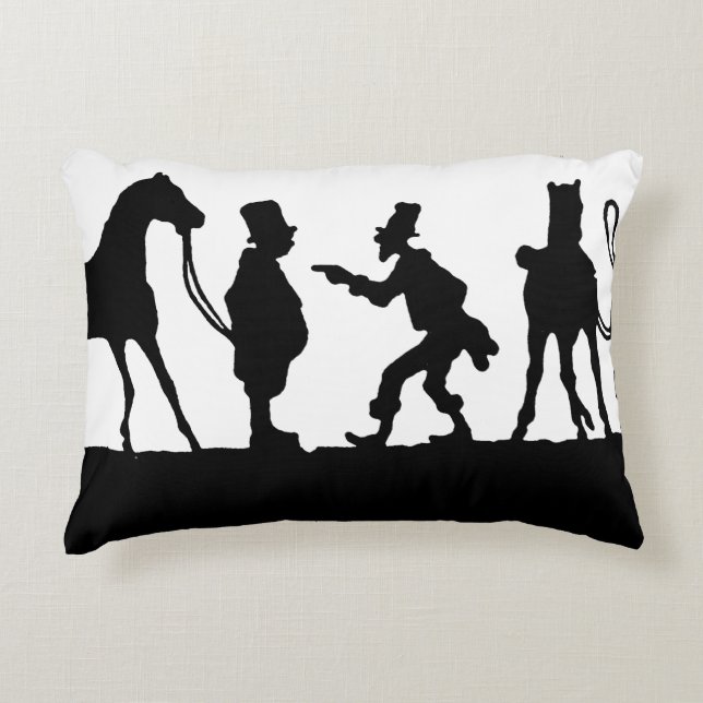Silhouette: Horse Dealer Accent Pillow (Front)