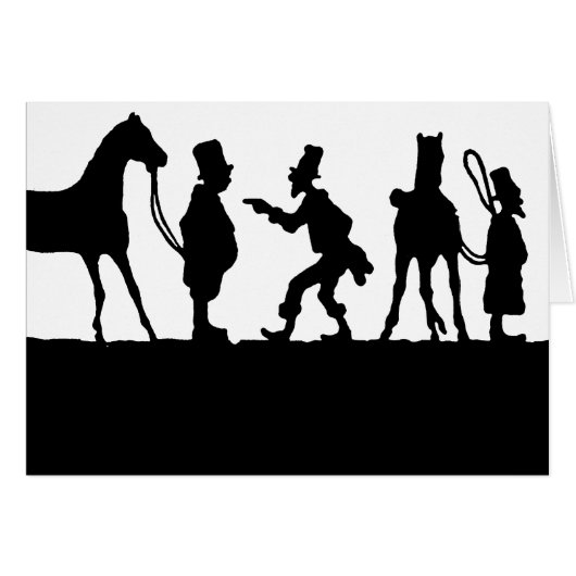 Silhouette: Horse Dealer Cards (Front Horizontal)