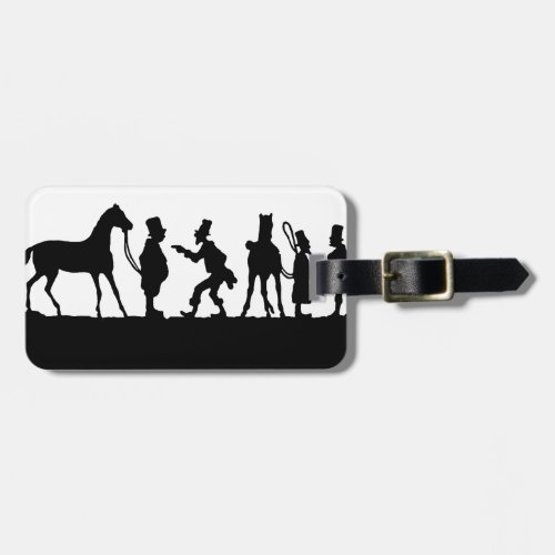 Silhouette Horse Dealer Luggage Tag