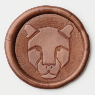 silhouette leopard wax seal stickers