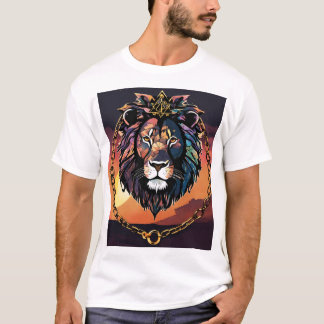 "Silhouette Lion Head T-Shirt – Bold & Powerful An