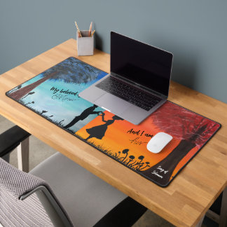 Silhouette Lovers Desk Mat