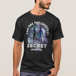 Silhouette Man Woman Human Energy Aura Quote  T-Shirt