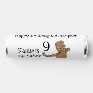 Silhouette Martial Arts Japan Karate Birthday Breath Savers® Mints