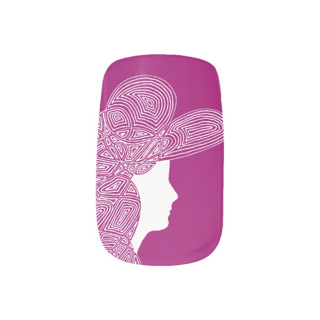Silhouette Minx Nail Wraps (Left Thumb)
