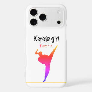 Silhouette Modern Girly Japan Martial Arts Karate iPhone 17 Pro Max Case