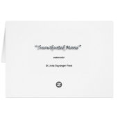 Silhouette Moose with Poem (Back Horizontal)