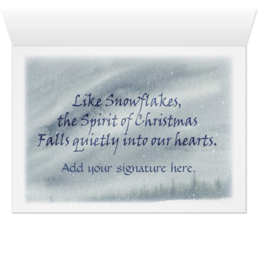 Silhouette Moose with Poem (Inside Horizontal (Bottom))