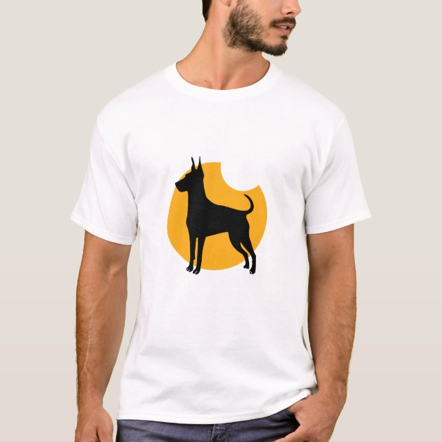 Silhouette of a Dobermans T-Shirt (Front)