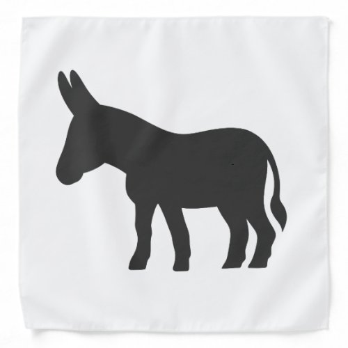 Silhouette of a mule bandana