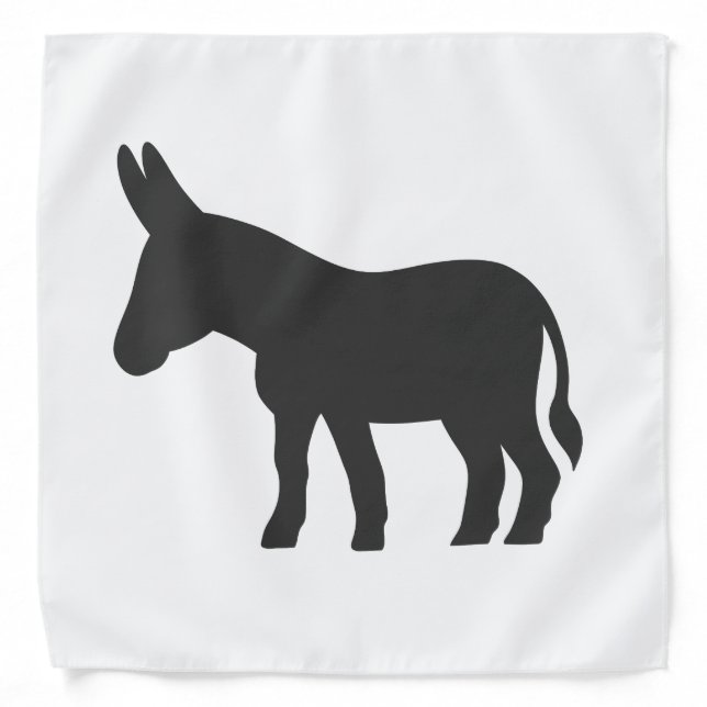 Silhouette of a mule bandana (Front)