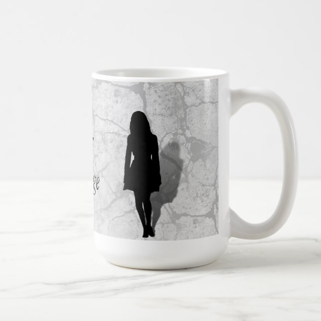 Silhouette of a Woman Coffee Mug (Right)