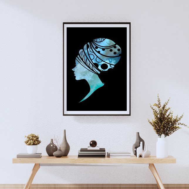 Silhouette Of An African Woman Poster (Creator Uploaded)