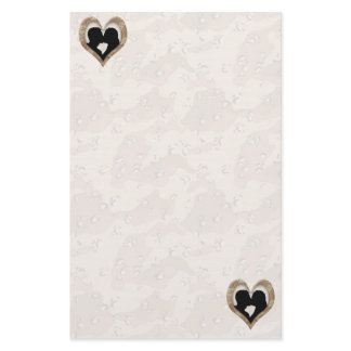 Silhouette of Couple Kissing (Camouflage Heart) Stationery