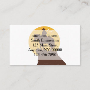 Silhouette of cowboy riding horse at sunset business card