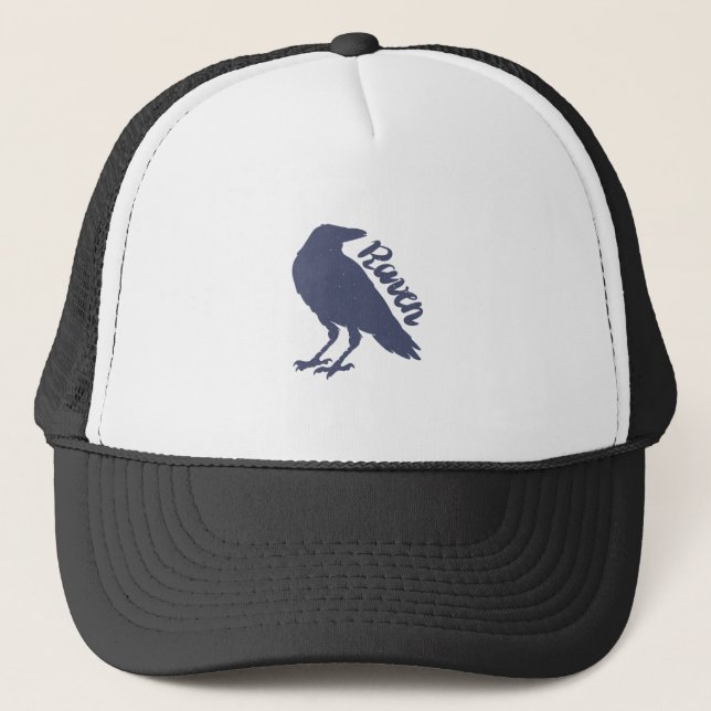Silhouette of crow - Choose background color Trucker Hat (Front)