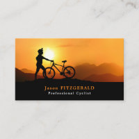 Silhouette of Cyclist, Cycling, Bicyclist