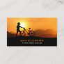 Silhouette of Cyclist, Cycling, Bicyclist Business Card