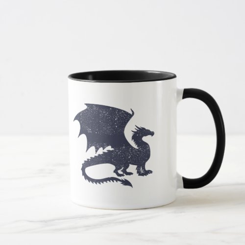 Silhouette of dragon _ Choose background color Mug