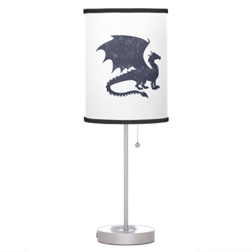Silhouette of dragon _ Choose background color Table Lamp