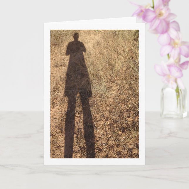 Silhouette of Man Card (Orchid)
