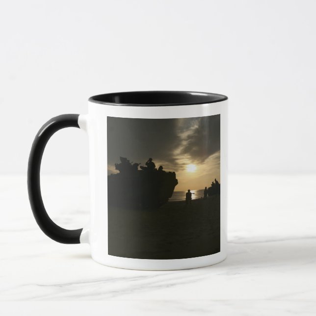 Silhouette of Marines Mug (Left)