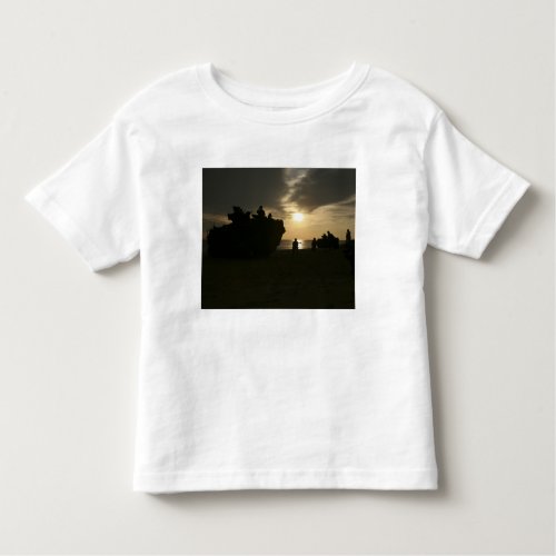 Silhouette of Marines Toddler T_shirt