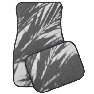 Silhouette of palm tree car floor mat