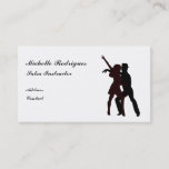 Silhouette Of Salsa Dancers Business Card at Zazzle