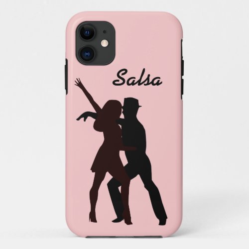 Silhouette of Salsa Dancers iPhone 11 Case