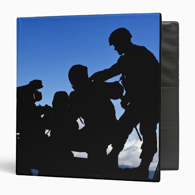 Silhouette of soldiers binder (Front/Inside)