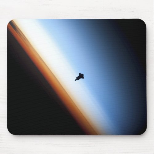 Silhouette of space shuttle Endeavour Mouse Pad