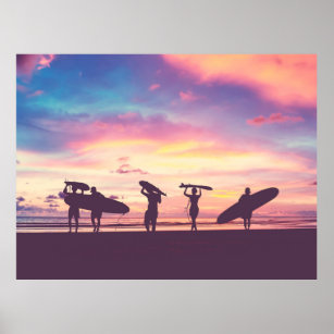 Vintage Hawaii Surfing Poster – Vintagraph Art