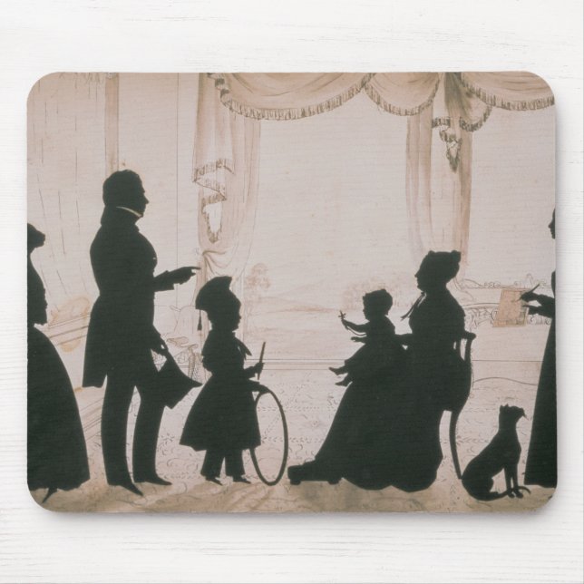 Silhouette of the Camsie Family of Mouse Pad (Front)