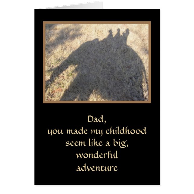 SILHOUETTE OF THREE PEOPLE RIDING AN ELEPHANT CARDS (Front)