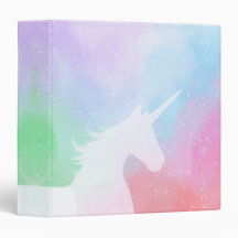 Silhouette Of Unicorn On Pastel Rainbow Background