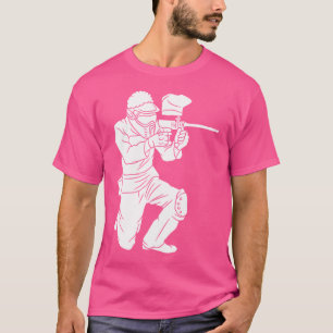 Silhouette Paintball Player Shooter Target Shootin T-Shirt