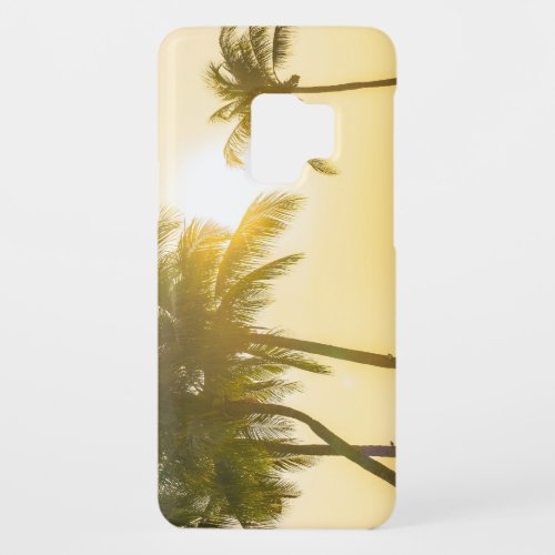 Silhouette Palm Tree Ocean Sunset Case_Mate Samsung Galaxy S9 Case