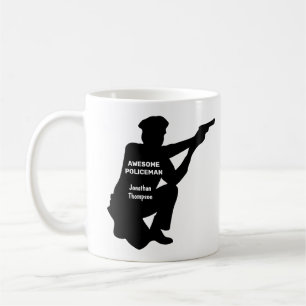 Silhouette Personalized Patrolman Coffee Mug