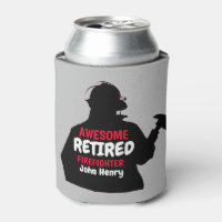 Silhouette Personalized Retired Firefighter