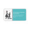 Silhouette Proposal Return Address Labels (aqua)
