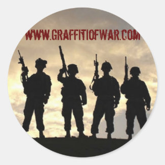 Silhouette Round Stickers