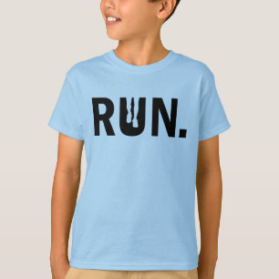 Silhouette Run Running for Runner Marathon T-Shirt