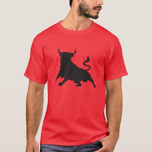 Silhouette Running with the Bulls Spain T_Shirt