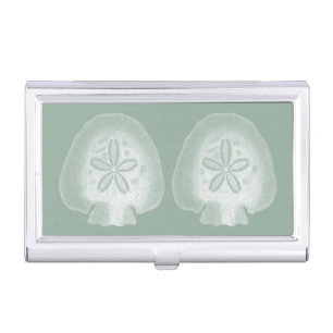 Silhouette Sand Dollar Business Card Case
