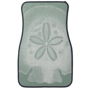 Silhouette Sand Dollar Car Mat