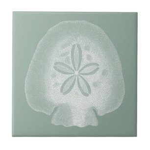 Silhouette Sand Dollar Ceramic Tile